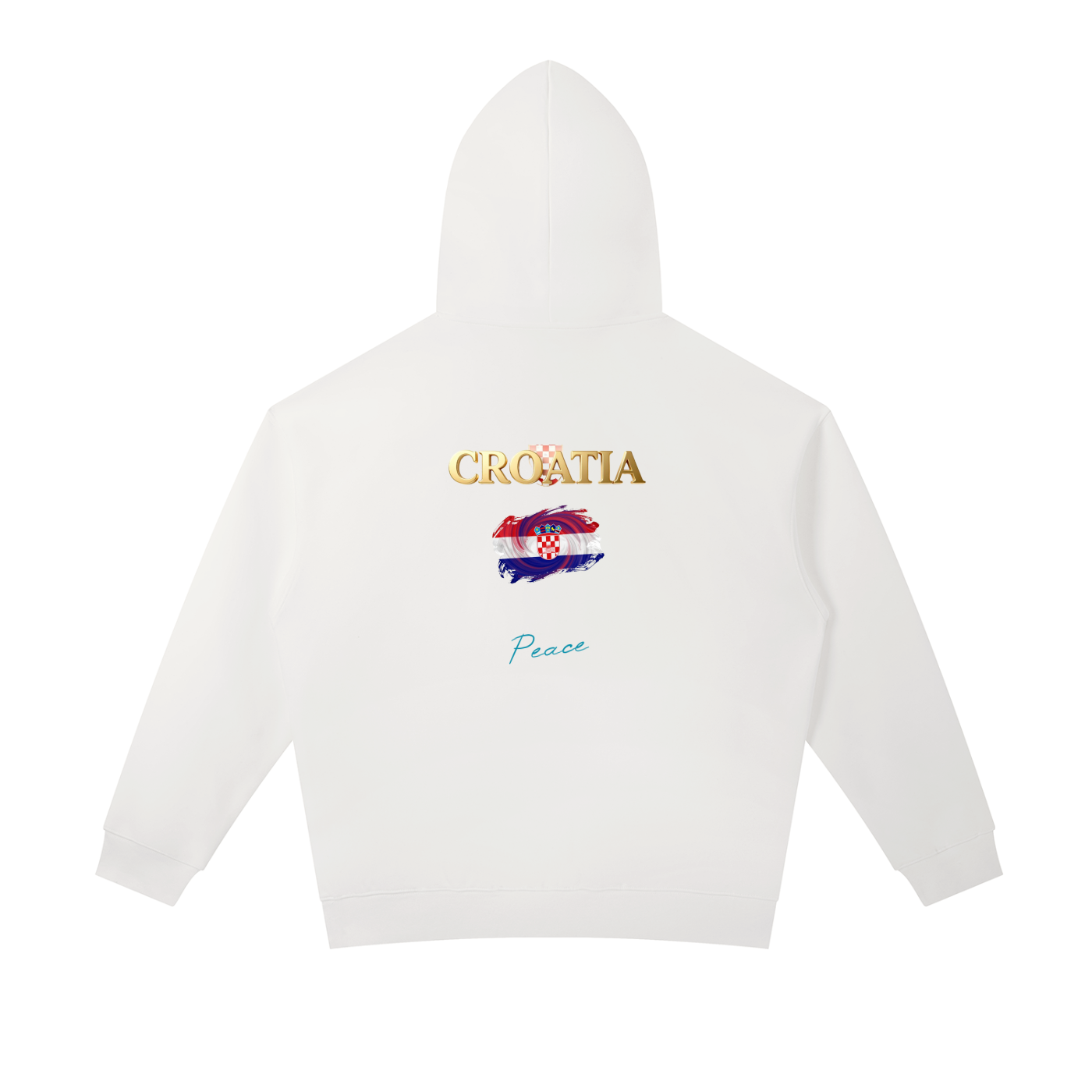 Croatia fans - Peace - Essential Heavyweight Hoodie