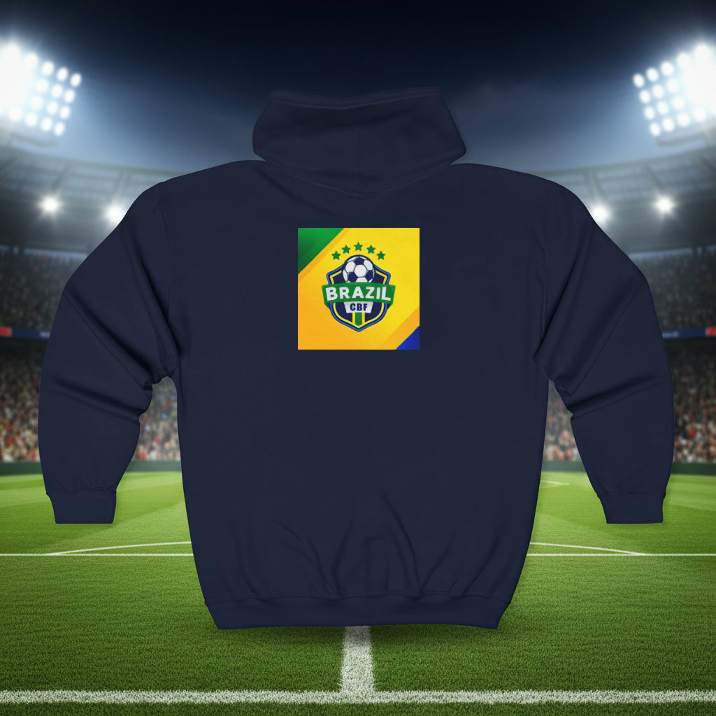 Brazil World Cup 2026 Soccer Full-Zip Hoodie