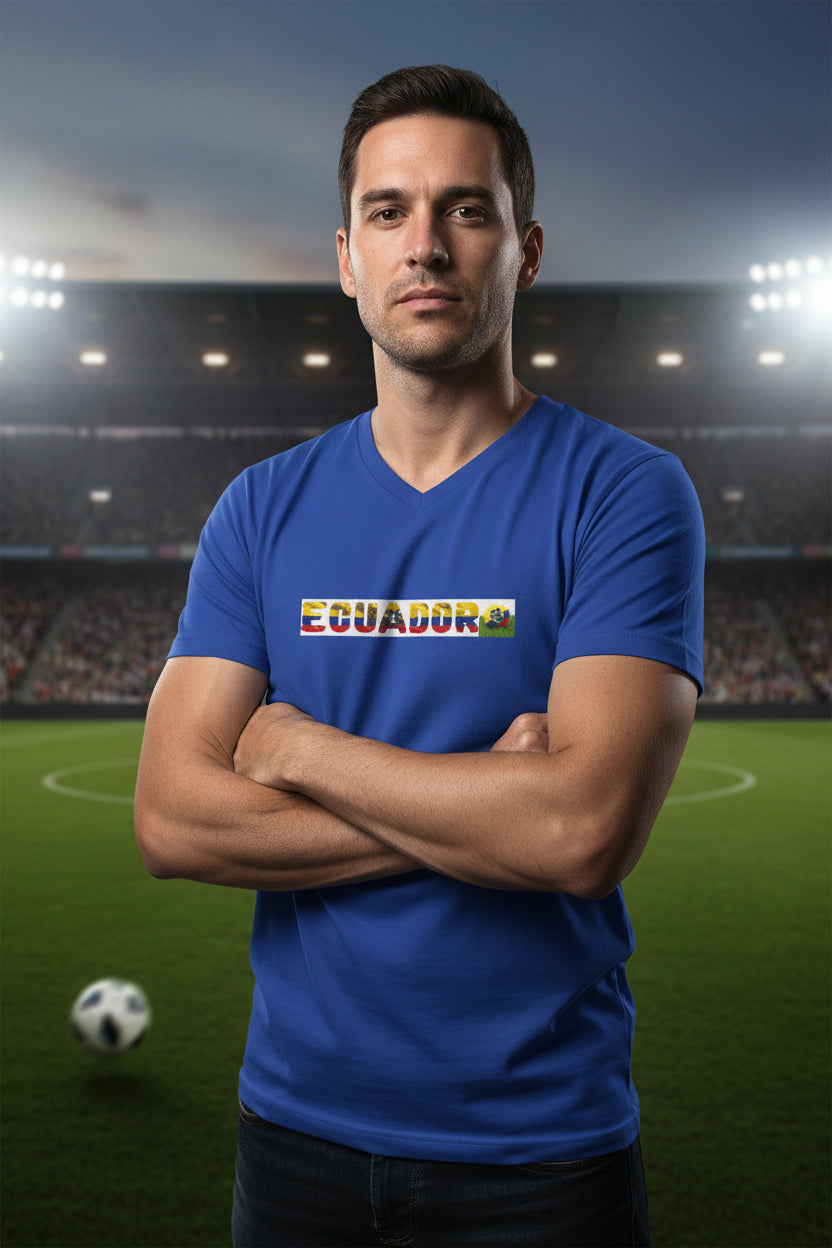 Ecuador soccer  V-Neck Tee