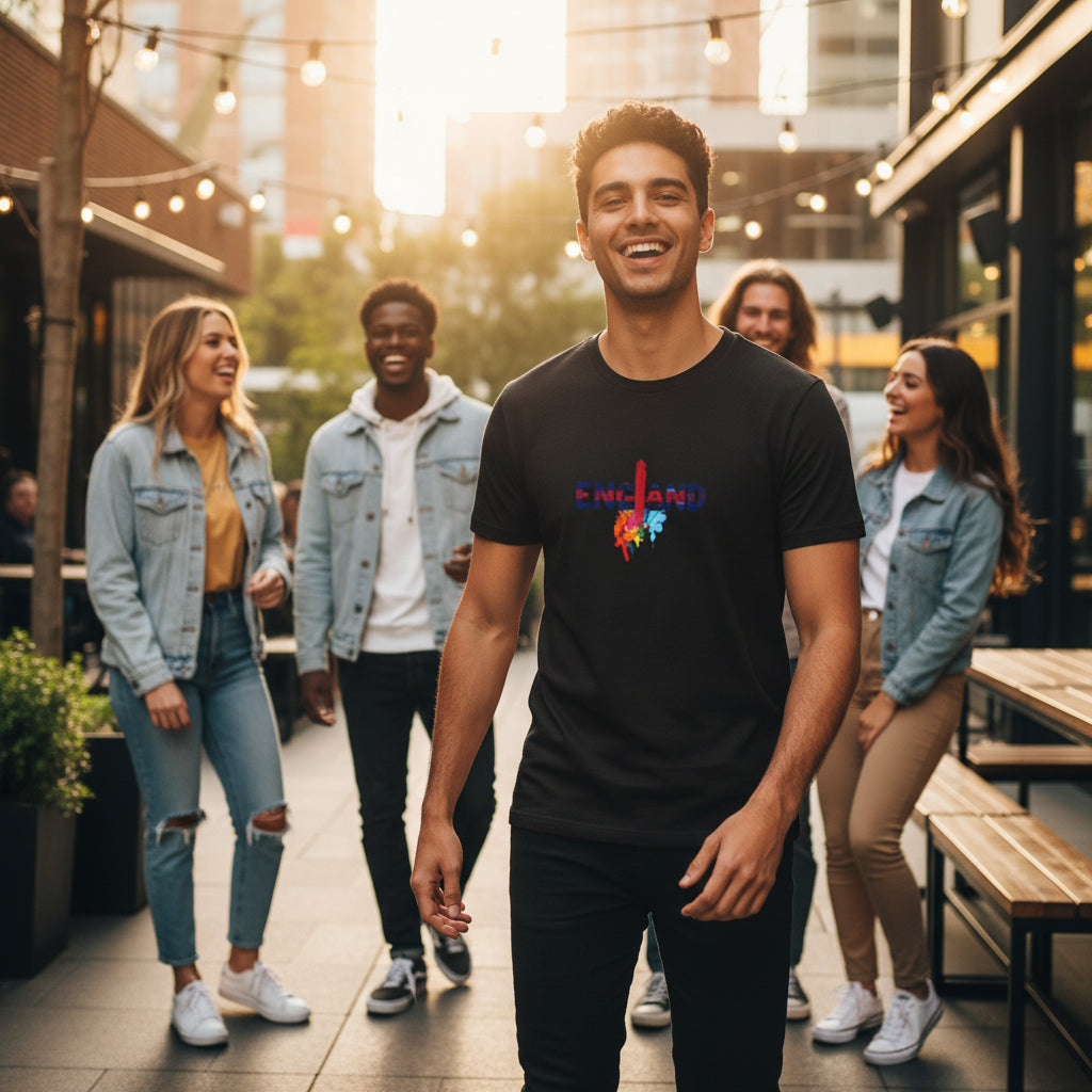 England Flag T-Shirt — Peace & Unity Graphic Tee