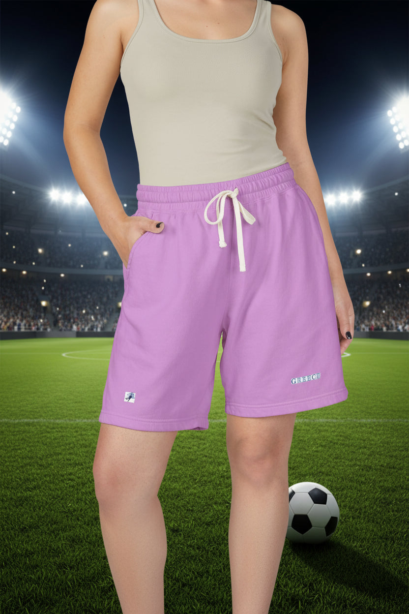 Greece World Cup 2026 Sweat Shorts 100% Ring-Spun Cotton
