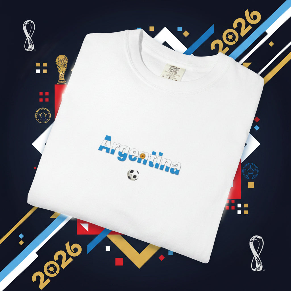 Argentina World Cup 2026 Soccer 100%  Cotton