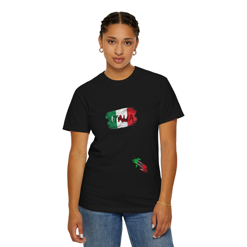 Italy Watercolor Flag T-Shirt — Rainbow ITALY Graphic Tee