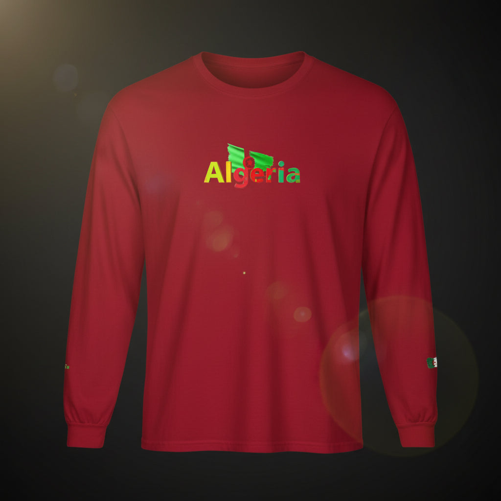 Algeria Flag Long Sleeve Tee — Peace Graphic