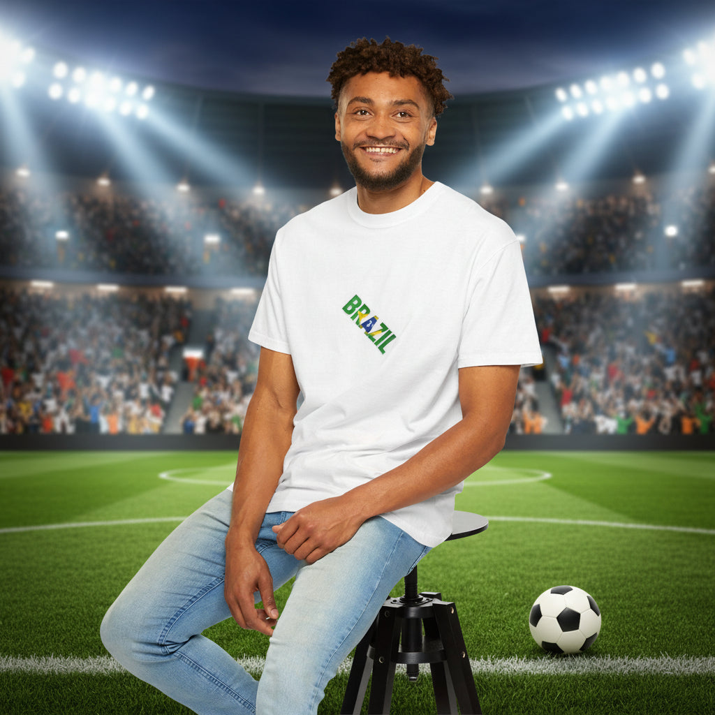 Brazil Soccer T-Shirt 100% Cotton