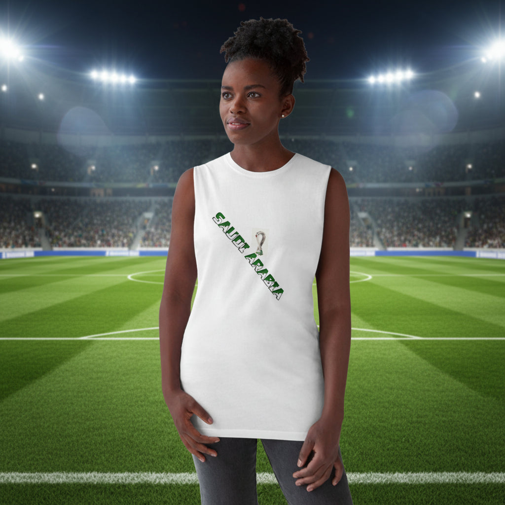 Saudi Arabia Soccer Tank Top 100% Cotton