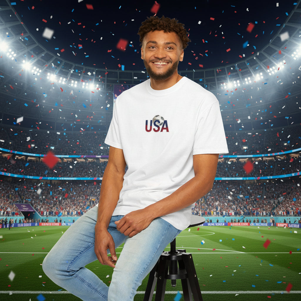 U.S.A Soccer 100%  Cotton