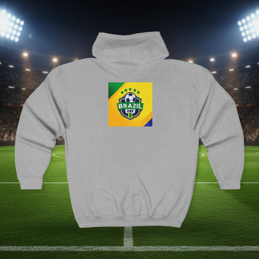 Brazil World Cup 2026 Soccer Full-Zip Hoodie