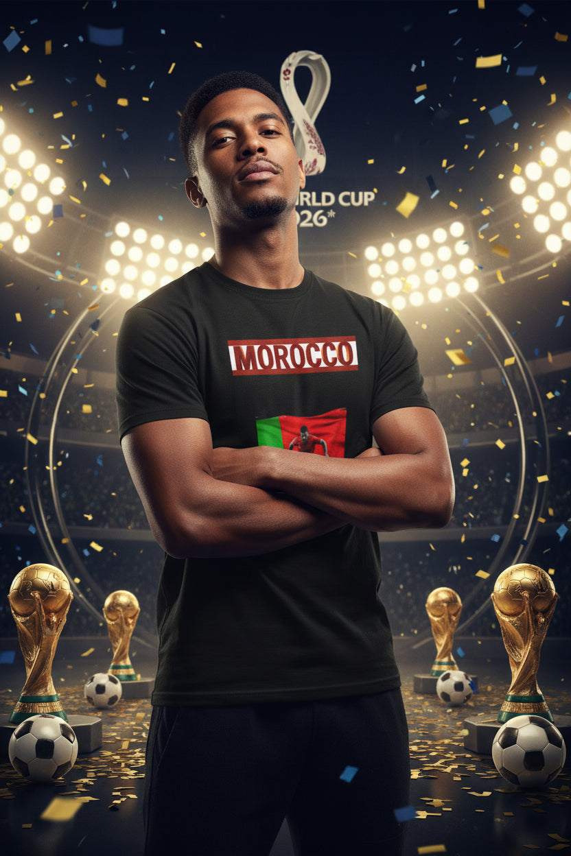 Morocco Soccer T‑Shirt
