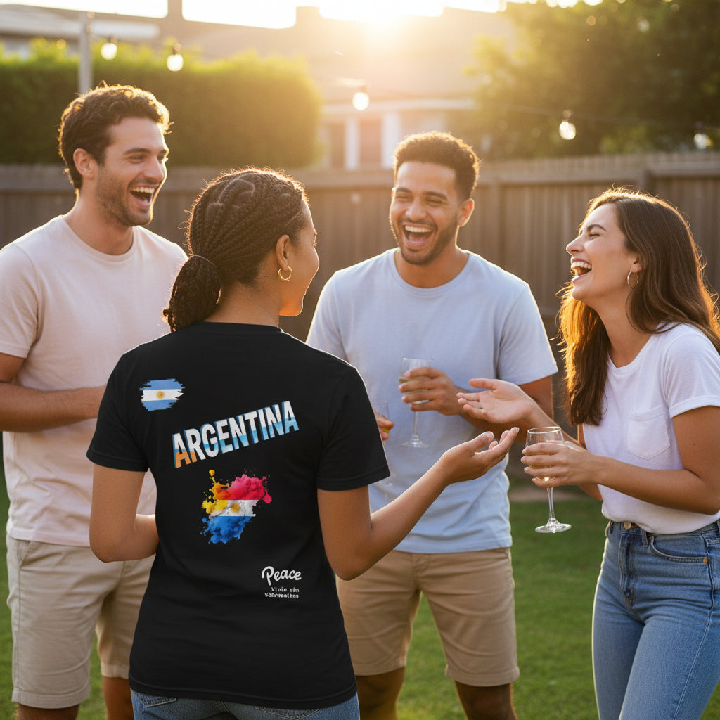Argentina Paint-Splash T-Shirt