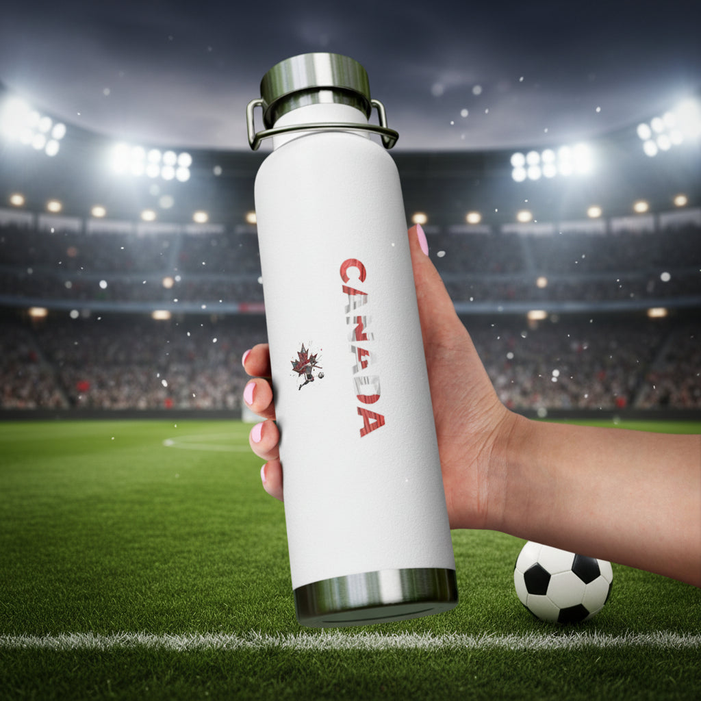 Canada World Cup 2026 Inspired 22oz Vacuum Insulated Stainless Water Bottle