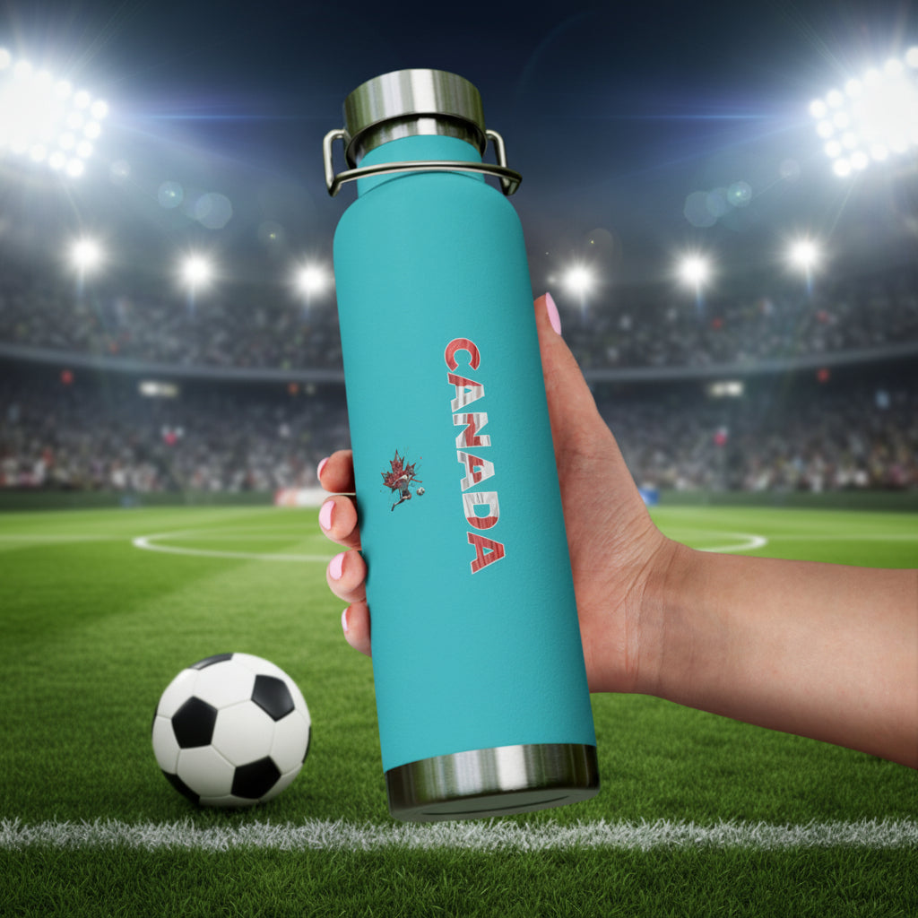 Canada World Cup 2026 Inspired 22oz Vacuum Insulated Stainless Water Bottle