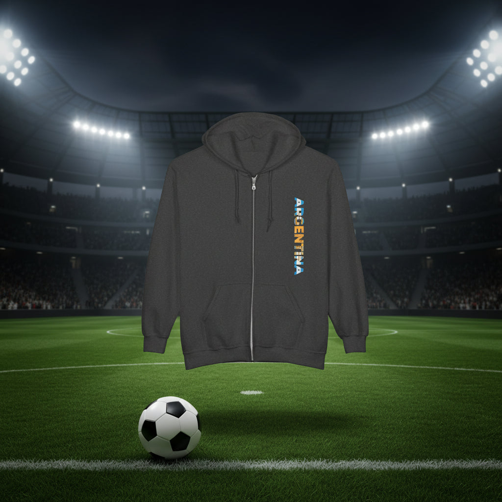 Argentina World Cup 2026 Soccer Zip Hoodie