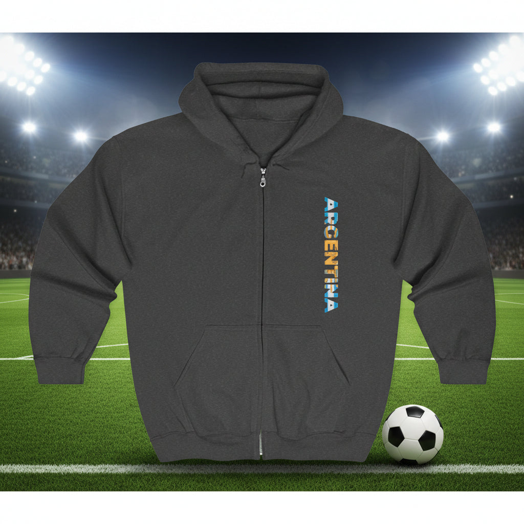 Argentina World Cup 2026 Soccer Zip Hoodie
