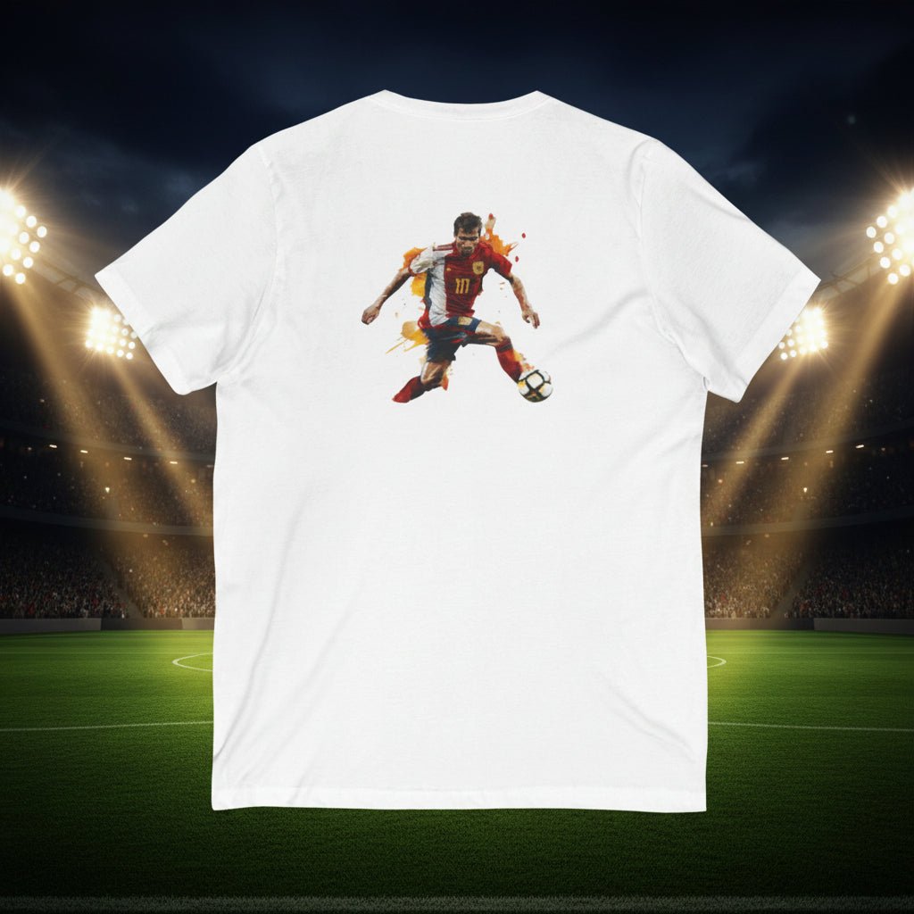 Spain Soccer V-Neck Tee
