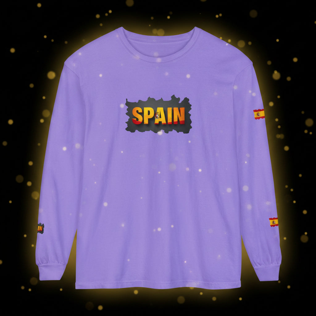 Spain Flag Long Sleeve Tee