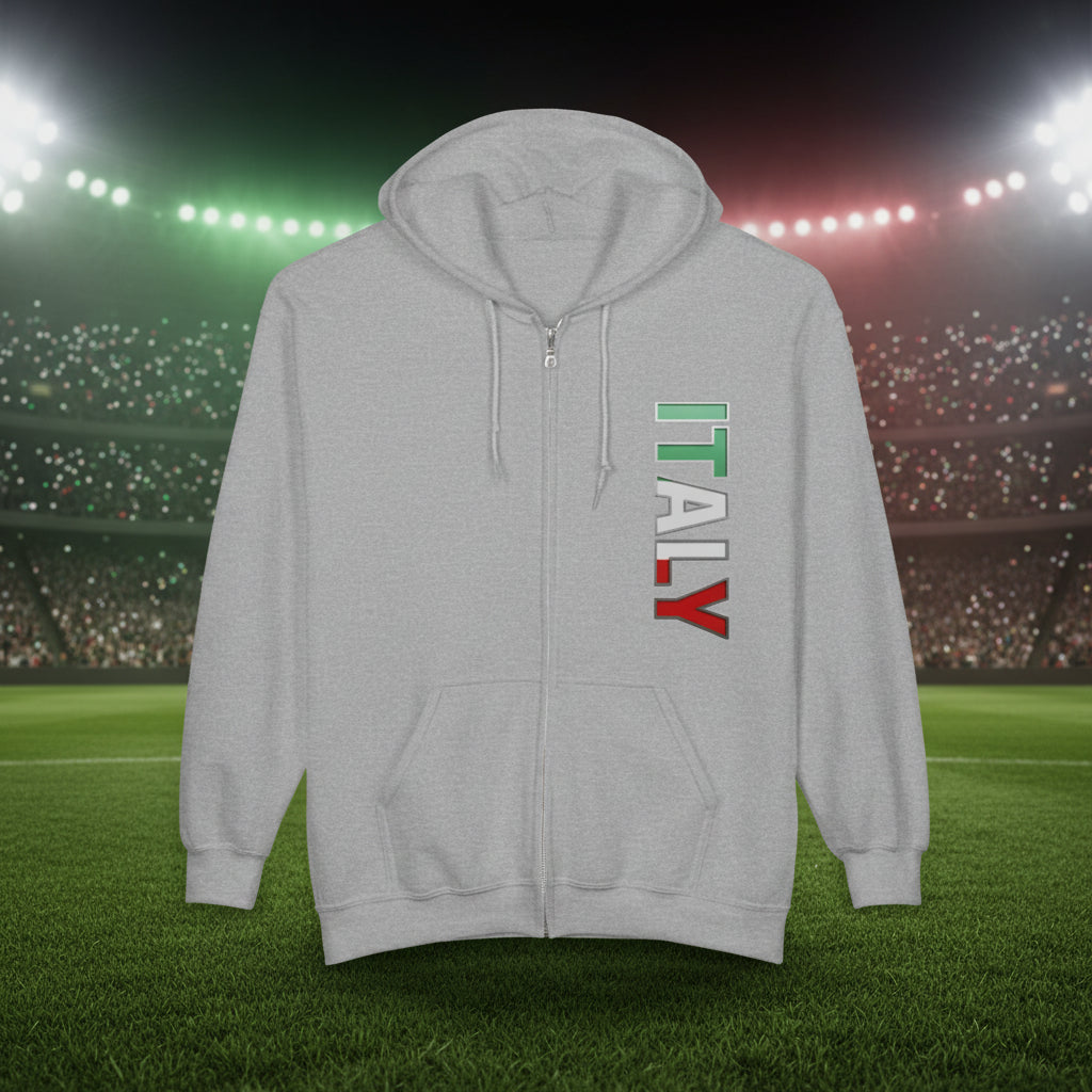 Italy World Cup 2026 Soccer Zip Hoodie