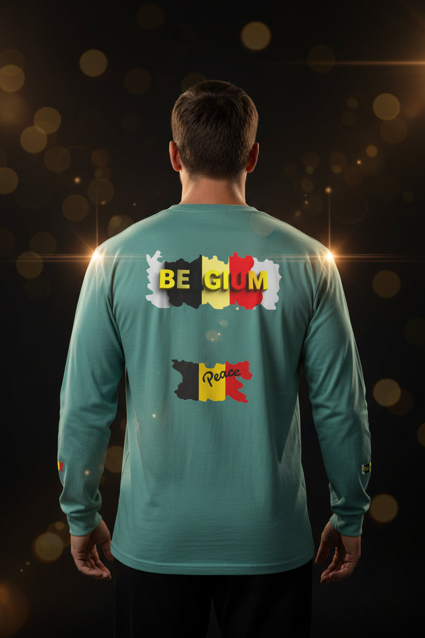 Belgium Flag Long Sleeve Tee