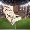 Canada Soccer Woven Blanket