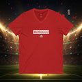 Morocco Soccer V-Neck Tee