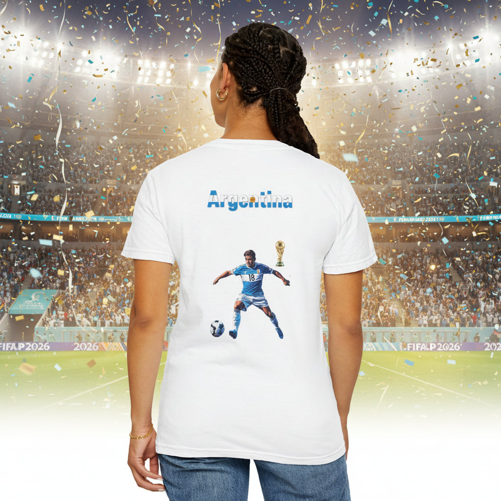 Argentina World Cup 2026 Soccer 100%  Cotton