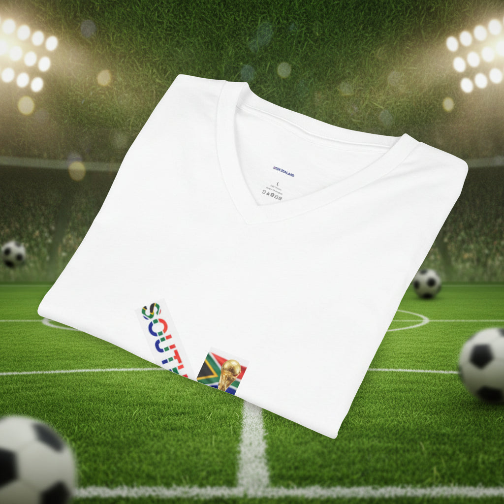 South Africa Soccer V-Neck Tee