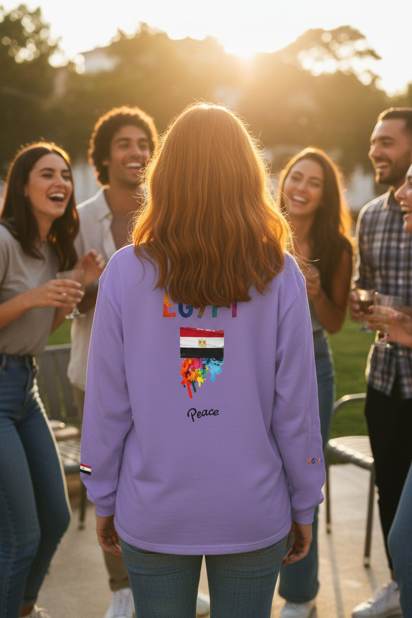 Egypt Flag Long Sleeve Tee - "Peace"