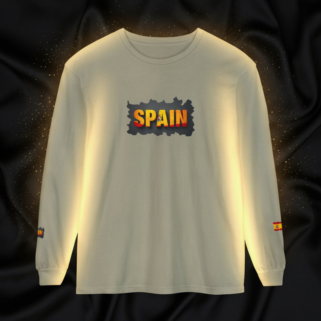 Spain Flag Long Sleeve Tee