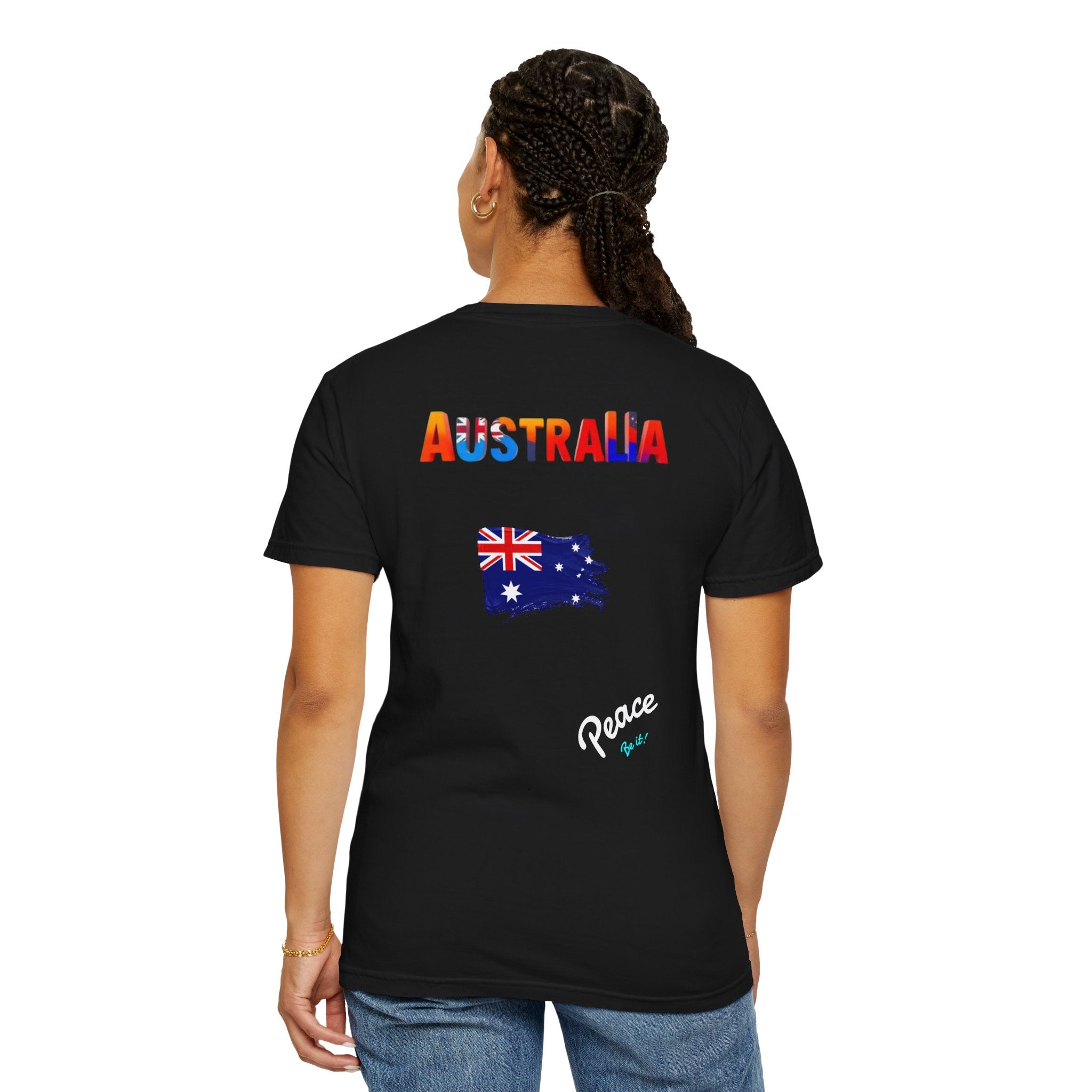 Australia Flag Graphic T-Shirt - Peace