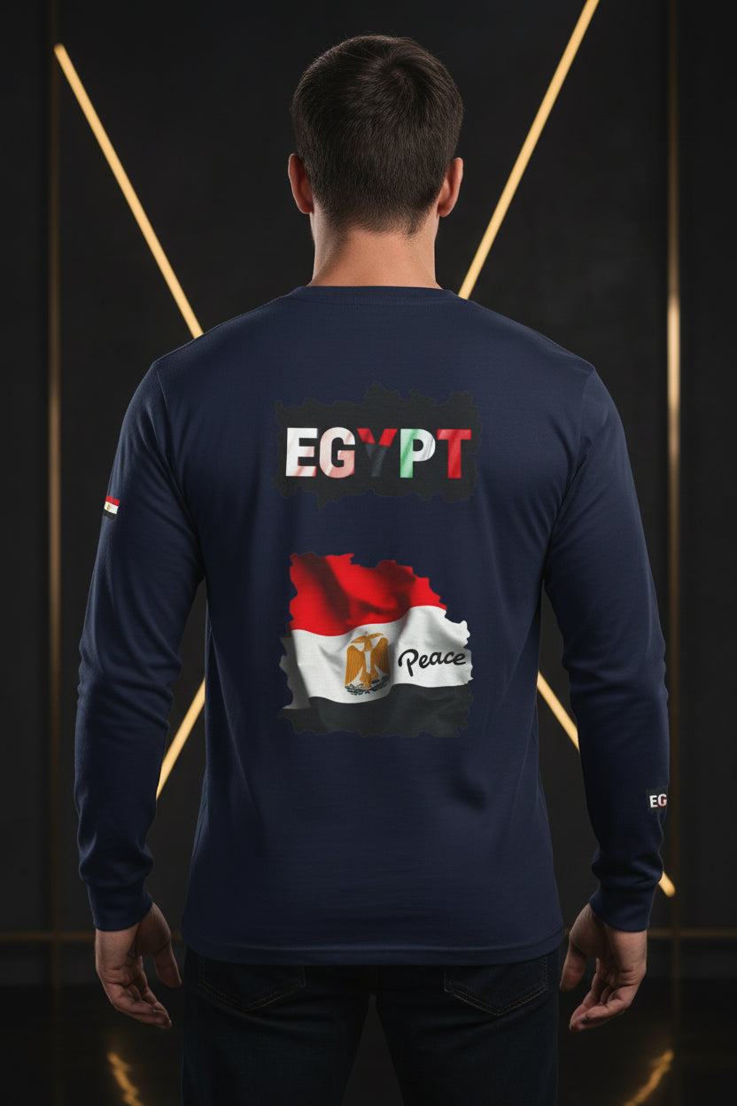 Egypt Flag Long Sleeve Tee