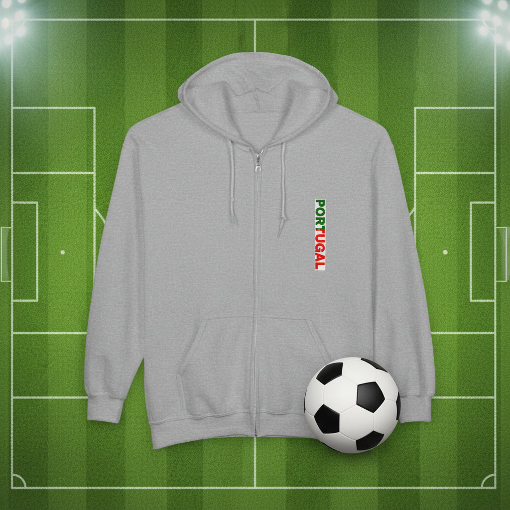 Portugal World Cup 2026 Soccer Zip Hoodie