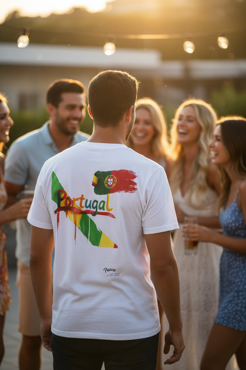 Portugal Flag Graphic T-Shirt — Peace w