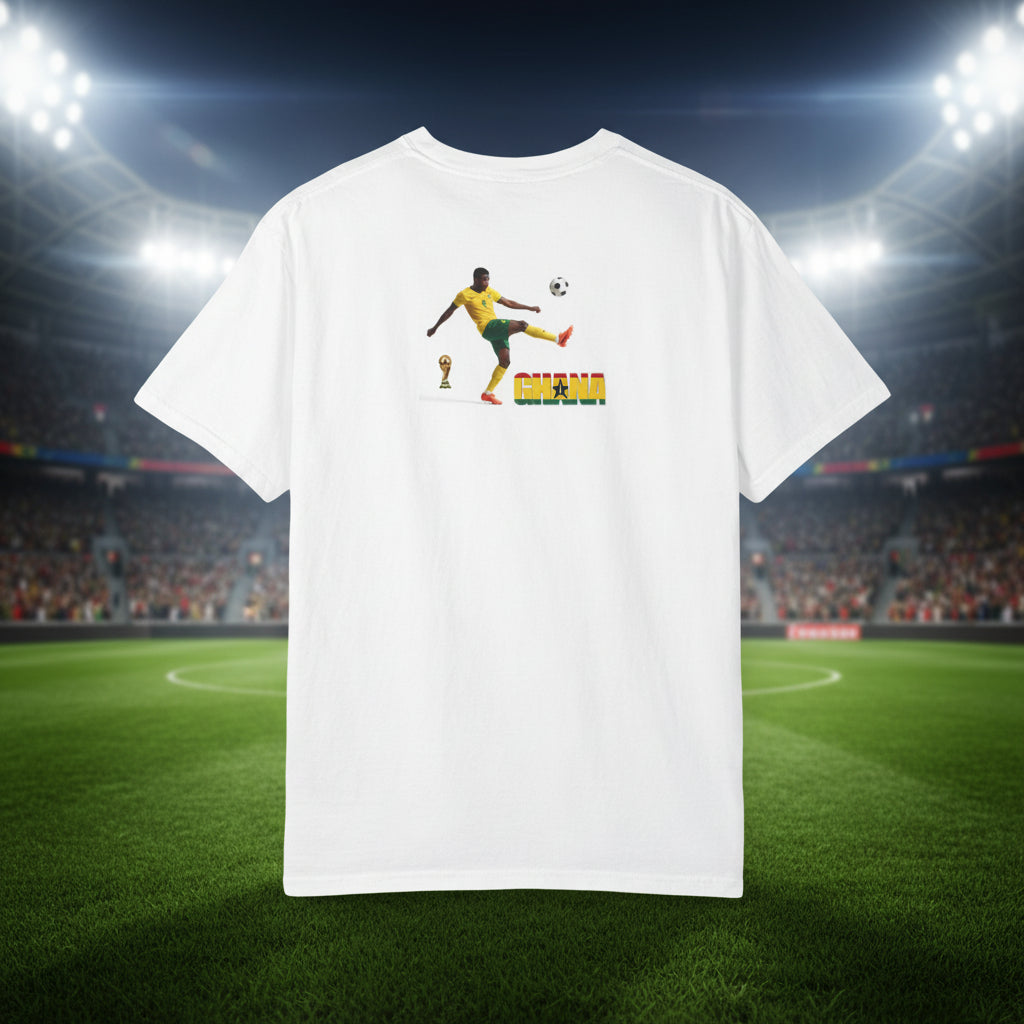 Ghana Soccer T-Shirt 100% Cotton