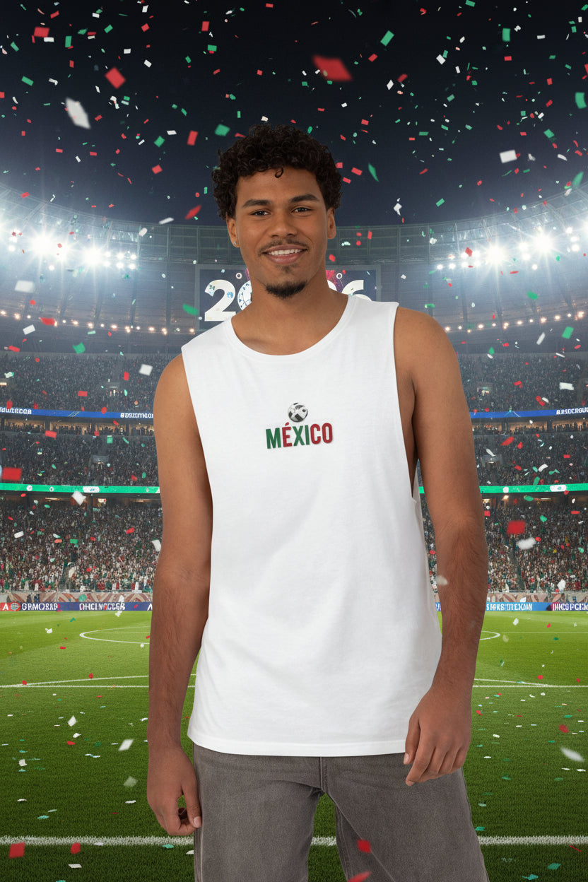 Mexico Soccer Tank Top 100% Cotton