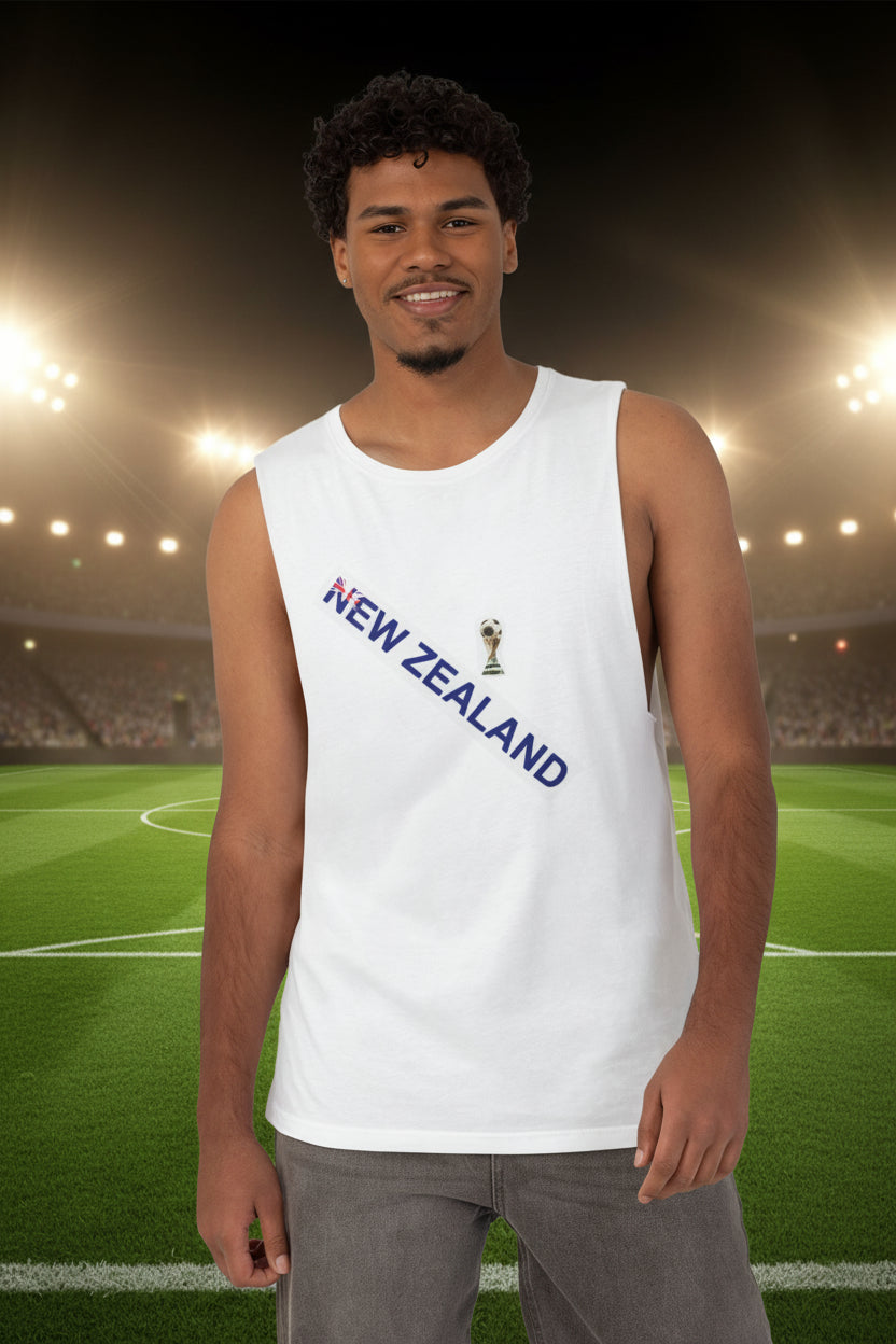 New Zealand Soccer Tank Top 100% Cotton