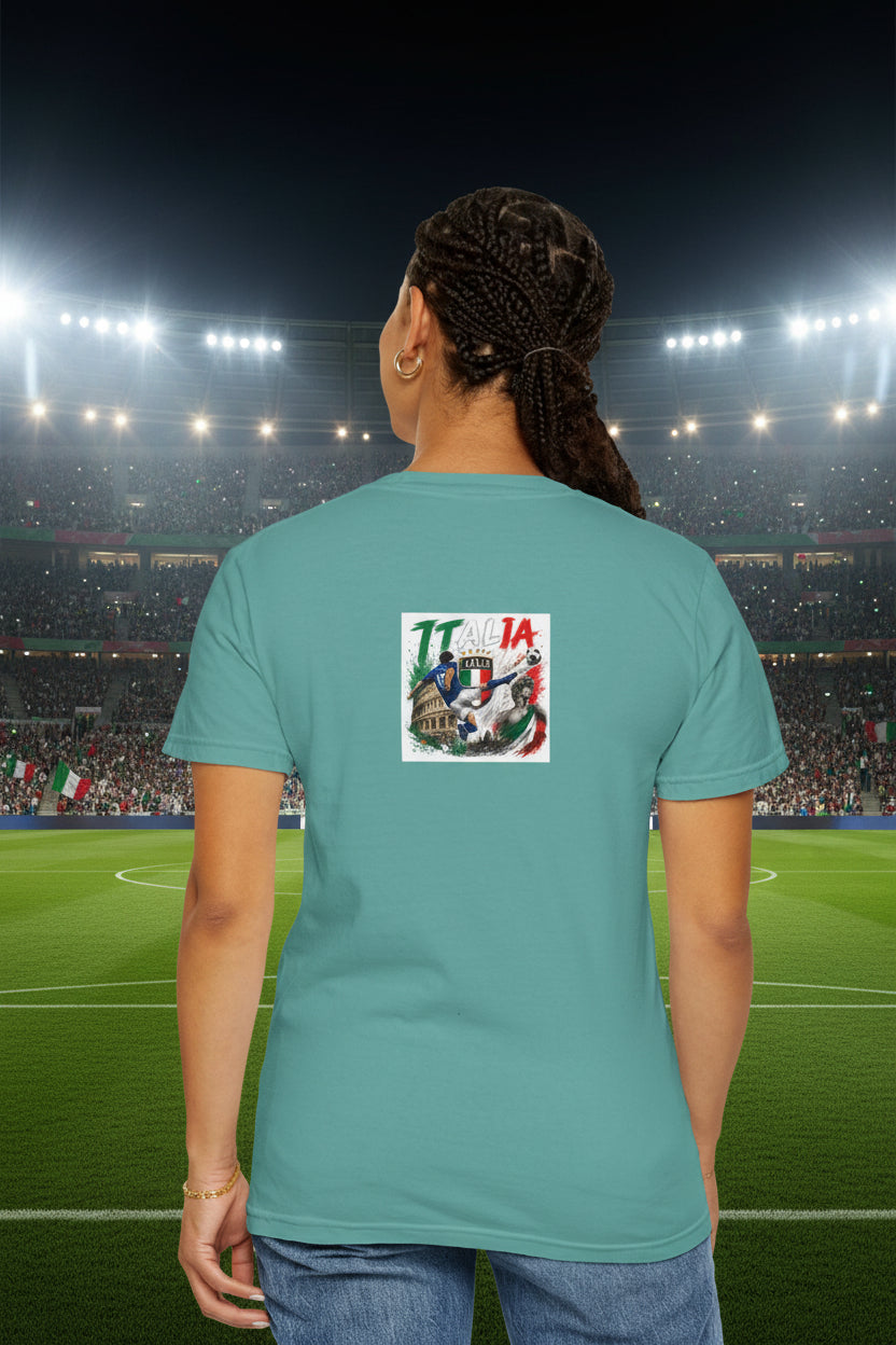 Italy World Cup 2026 Soccer T-Shirt 100% Cotton