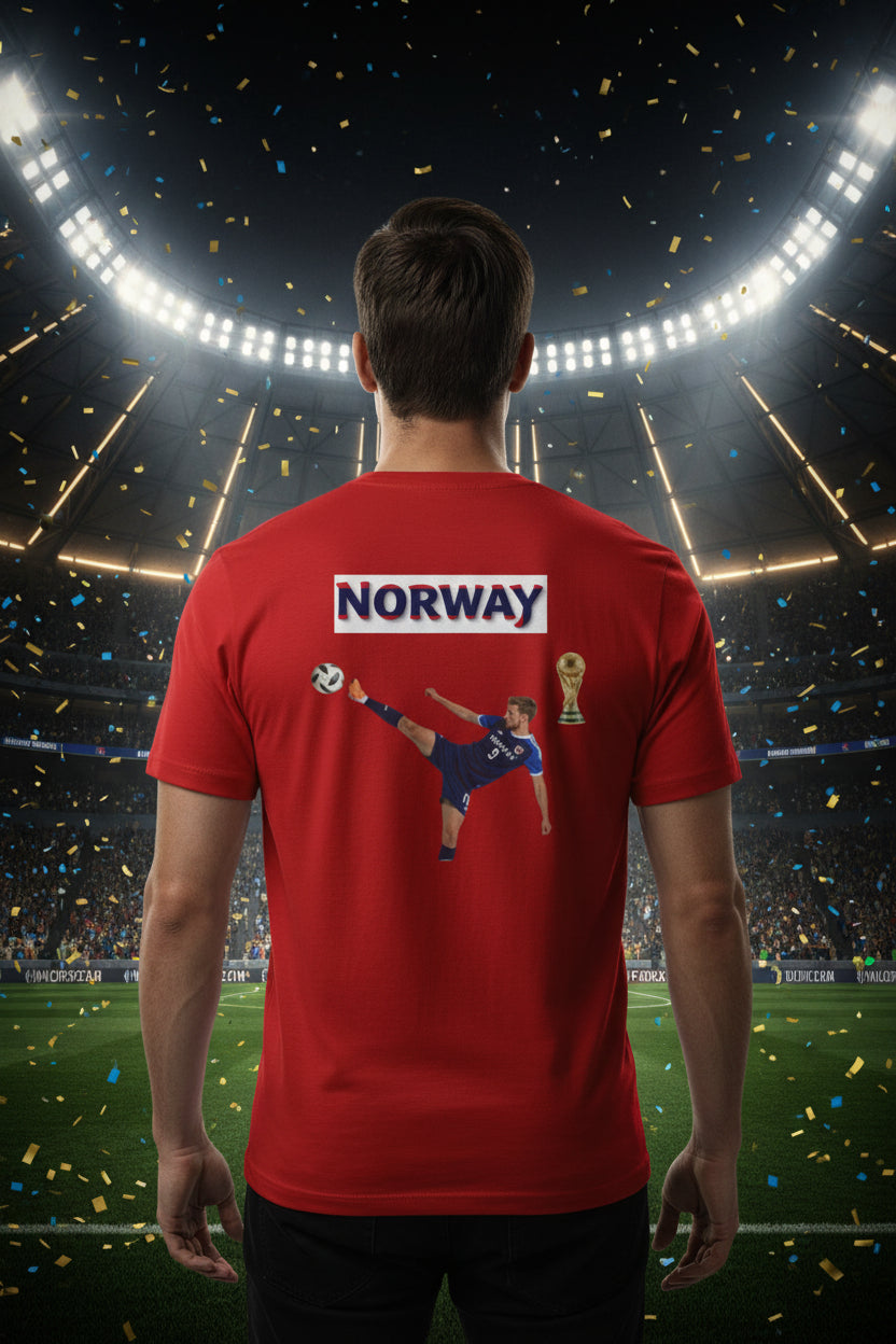 Norway Soccer V-Neck Tee