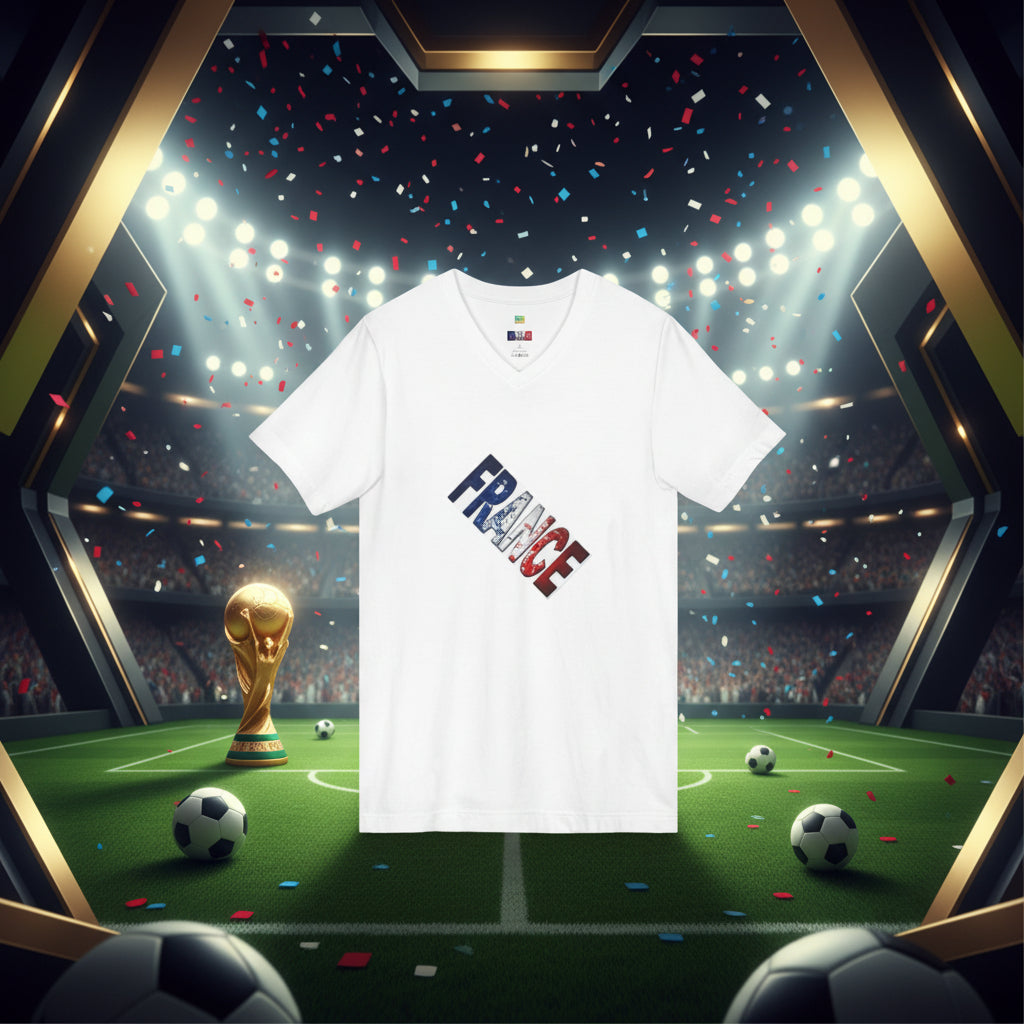 France World Cup 2026 Soccer V-Neck Tee