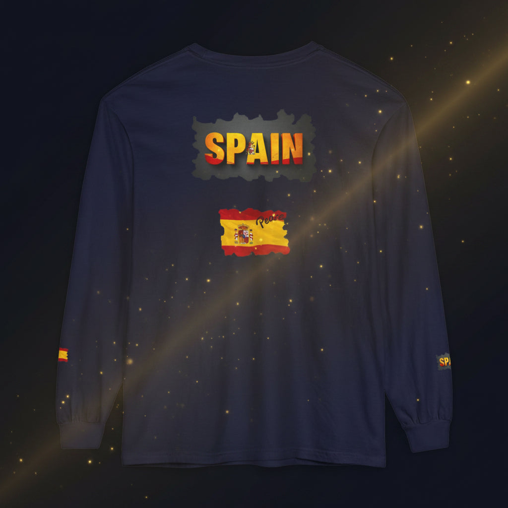 Spain Flag Long Sleeve Tee