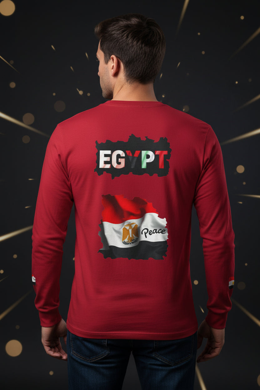 Egypt Flag Long Sleeve Tee