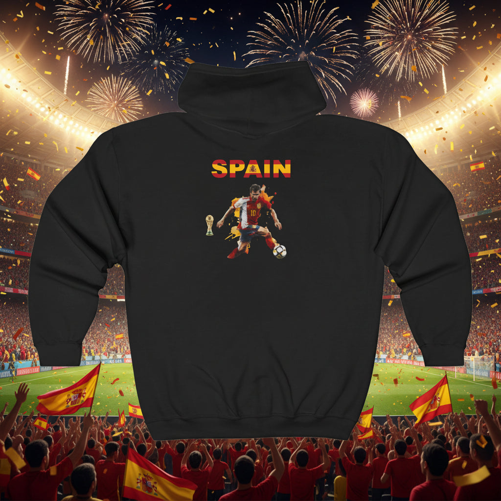 Spain Soccer Zip Hoodie