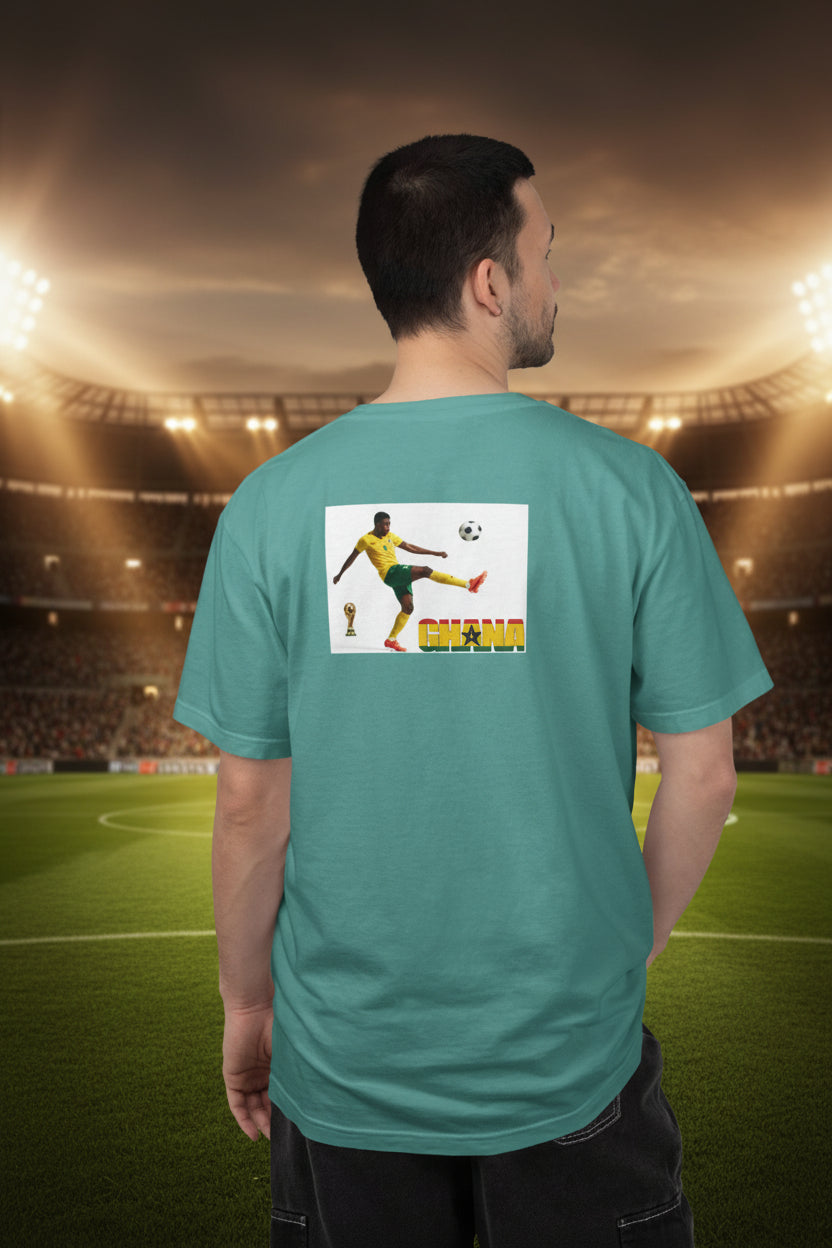 Ghana Soccer T-Shirt 100% Cotton