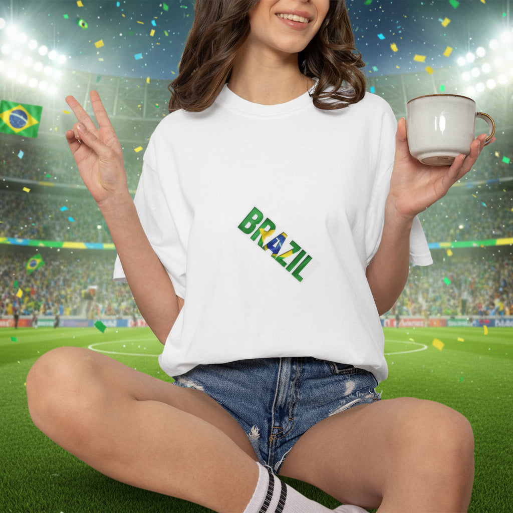 Brazil Soccer T-Shirt 100% Cotton