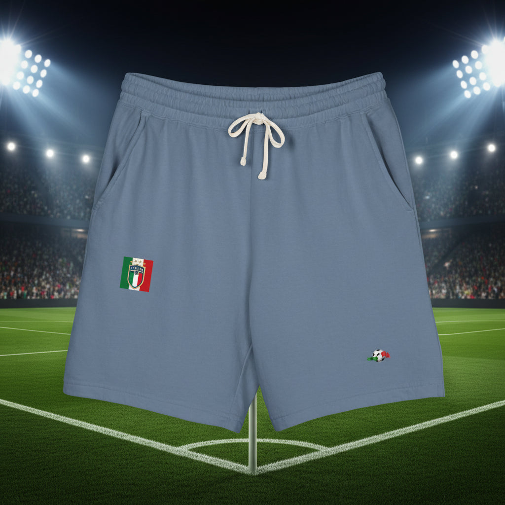 Italy Embroidered Sweat Shorts