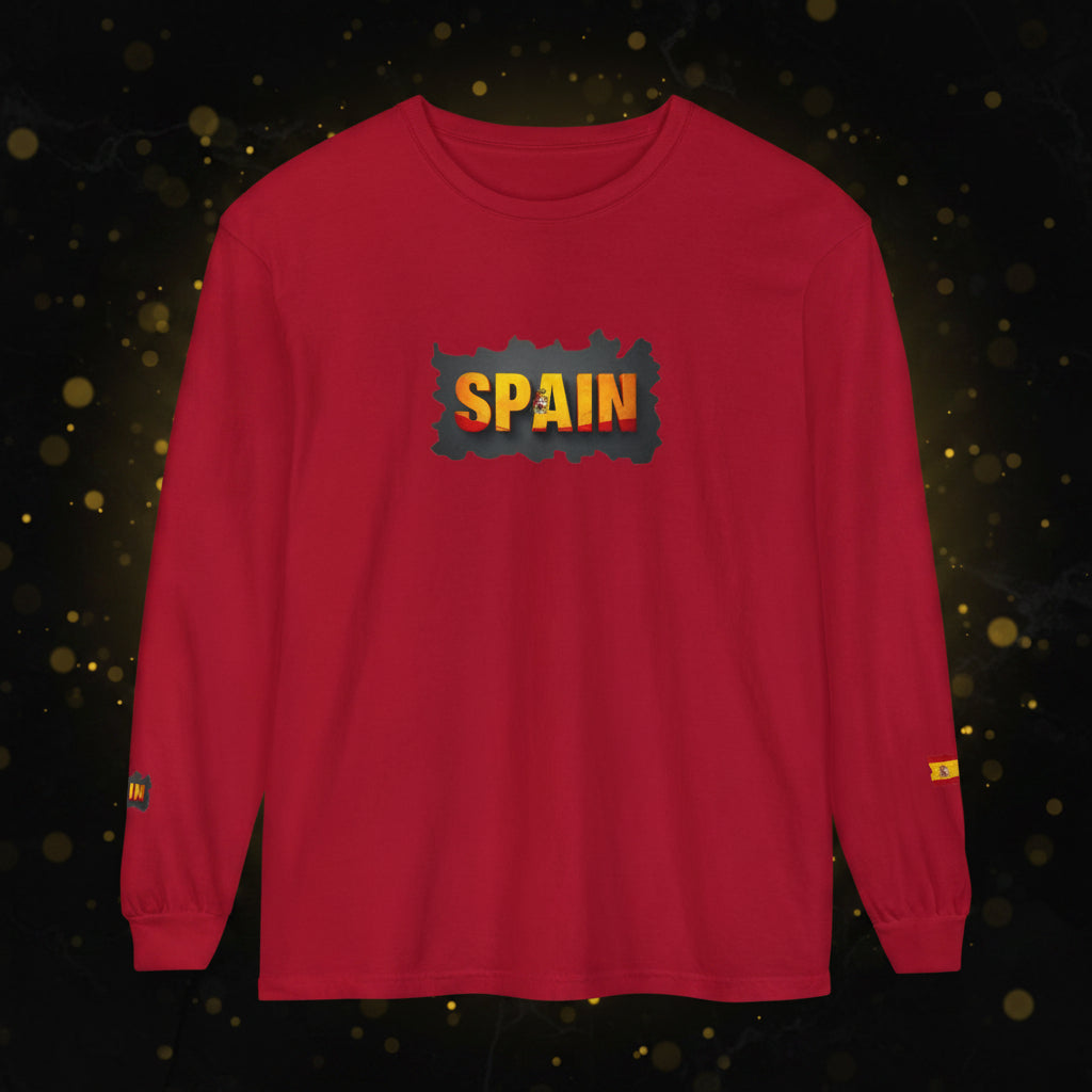 Spain Flag Long Sleeve Tee