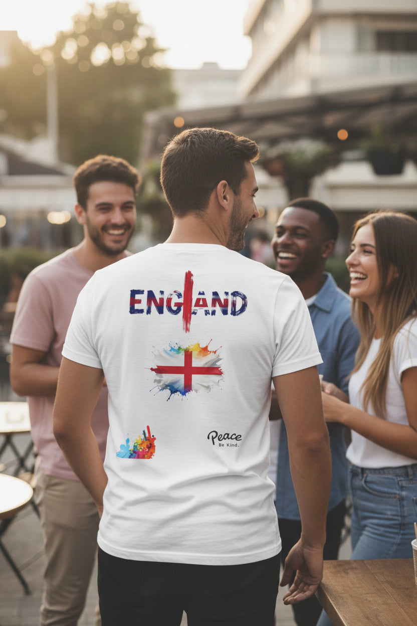 England Flag T-Shirt — Peace & Unity Graphic Tee