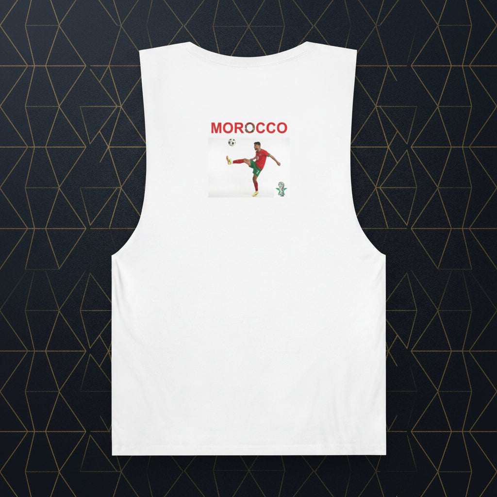 Morocco Soccer Tank Top 100% Cotton