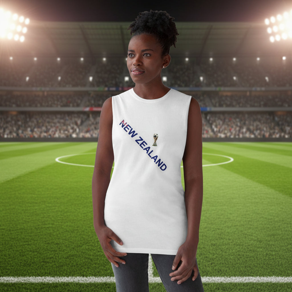 New Zealand Soccer Tank Top 100% Cotton