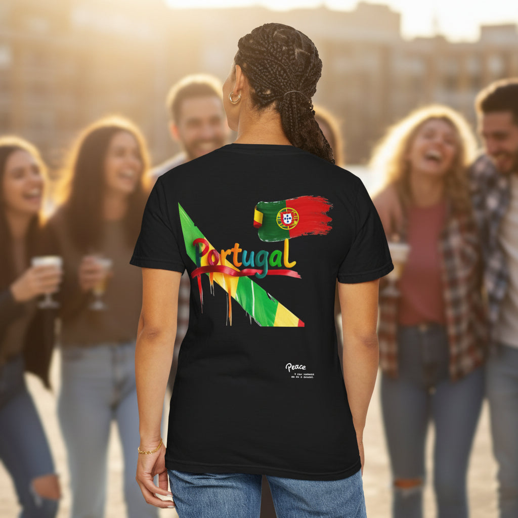 Portugal Flag Graphic T-Shirt — Peace w