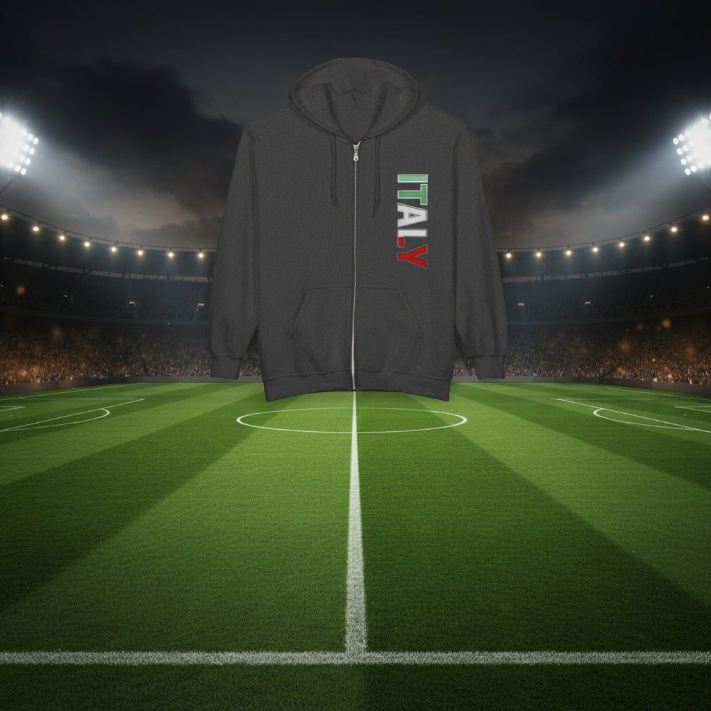 Italy World Cup 2026 Soccer Zip Hoodie